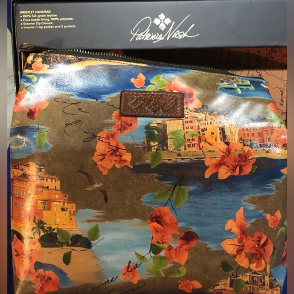 Patricia Nash beautiful French Riviera Giada foldover purse clutch new in box - Picture 13 of 16